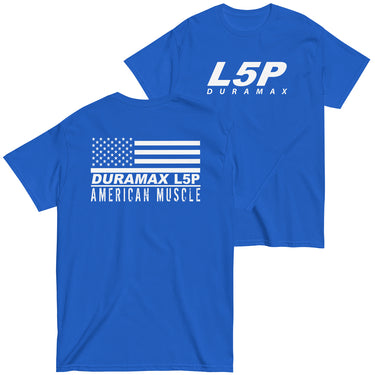 L5P Duramax Shirt Mens Diesel Truck Shirt in royal